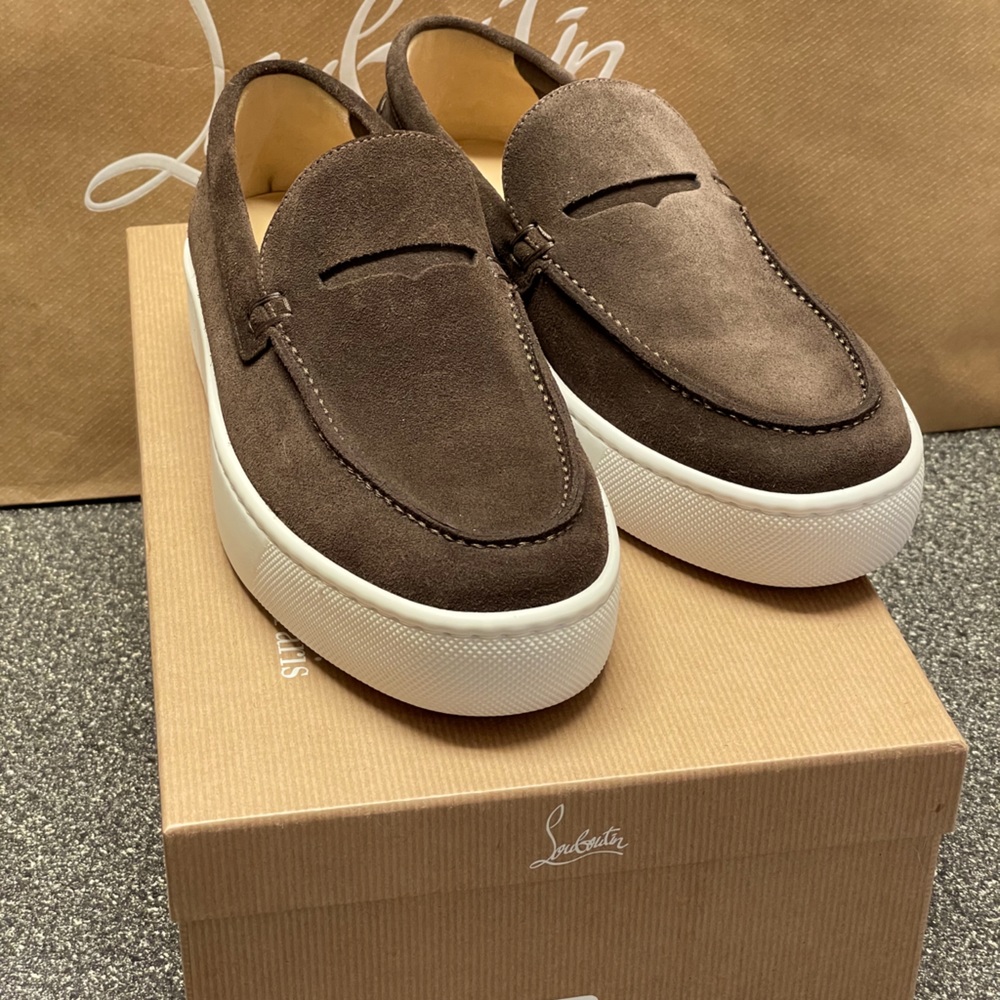 Christian Louboutin Men’s Paqueboat Flat Crosta